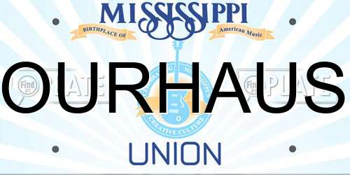 OURHAUS Mississippi License Plate
