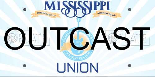 OUTCAST Mississippi License Plate
