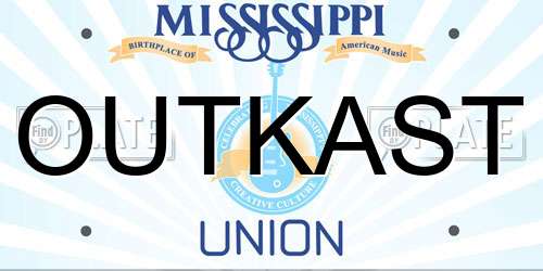 OUTKAST Mississippi License Plate