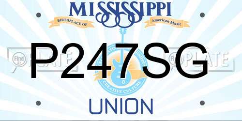 P247SG Mississippi License Plate