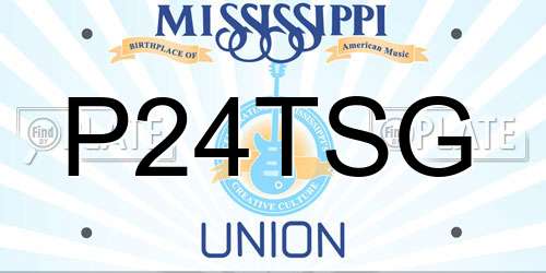 P24TSG Mississippi License Plate