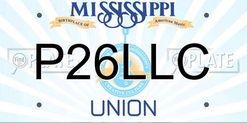 P26LLC Mississippi License Plate