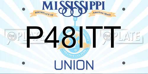 P48ITT Mississippi License Plate