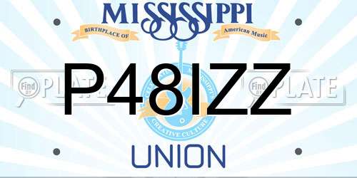 P48IZZ Mississippi License Plate
