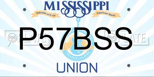 P57BSS Mississippi License Plate