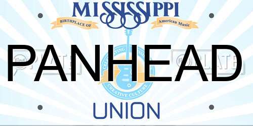 PANHEAD Mississippi License Plate