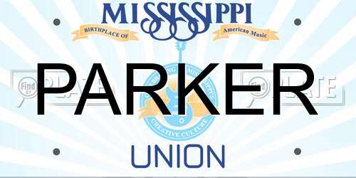PARKER Mississippi License Plate