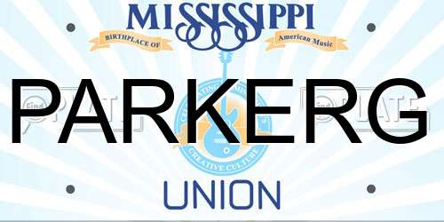 PARKERG Mississippi License Plate