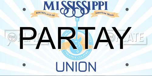 PARTAY Mississippi License Plate