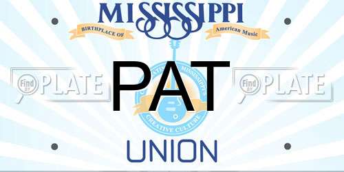 PAT Mississippi License Plate