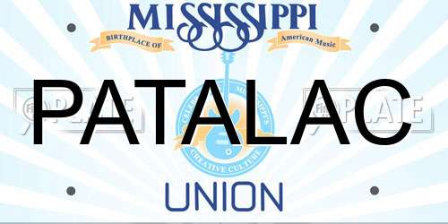 PATALAC Mississippi License Plate