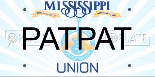 PATPAT Mississippi License Plate
