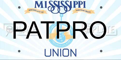 PATPRO Mississippi License Plate