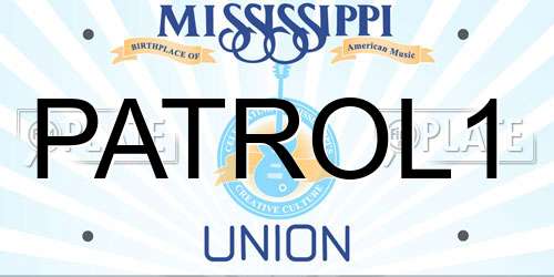 PATROL1 Mississippi License Plate