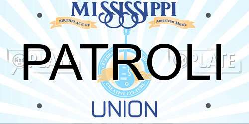 PATROLI Mississippi License Plate