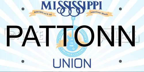 PATTONN Mississippi License Plate