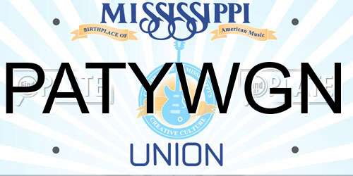 PATYWGN Mississippi License Plate