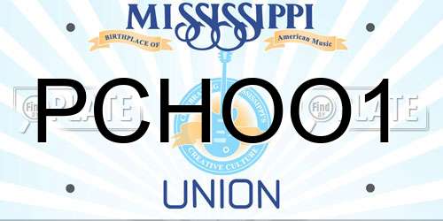 PCHOO1 Mississippi License Plate
