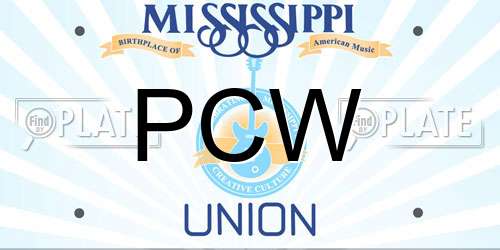 PCW Mississippi License Plate