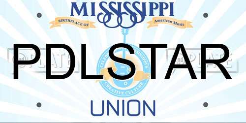 PDLSTAR Mississippi License Plate