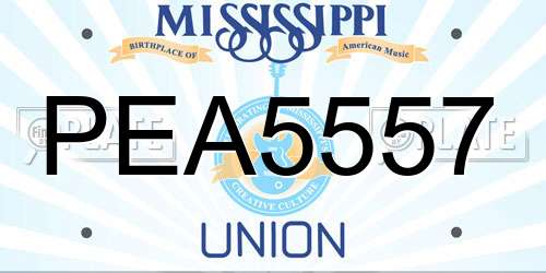 PEA5557 Mississippi License Plate