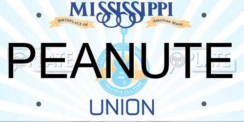 PEANUTE Mississippi License Plate