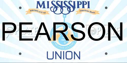 PEARSON Mississippi License Plate
