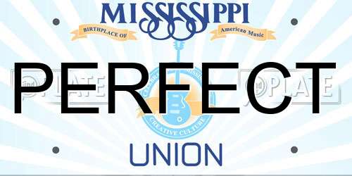 PERFECT Mississippi License Plate