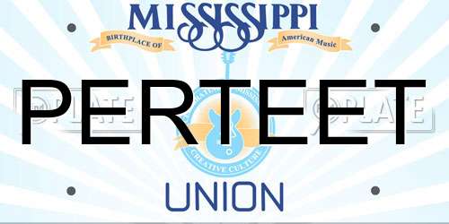 PERTEET Mississippi License Plate