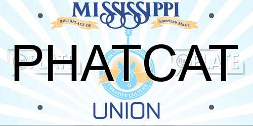 PHATCAT Mississippi License Plate