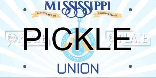 PICKLE Mississippi License Plate