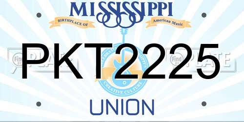 PKT2225 Mississippi License Plate