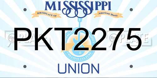 PKT2275 Mississippi License Plate