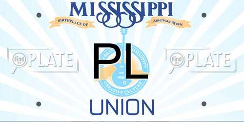 PL Mississippi License Plate