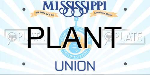 PLANT Mississippi License Plate