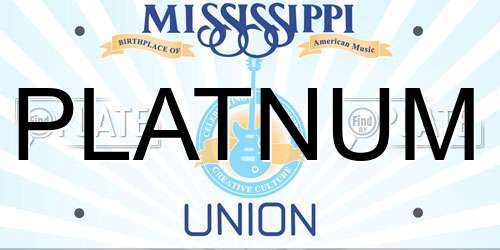 PLATNUM Mississippi License Plate