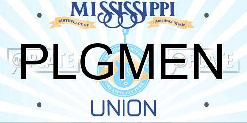 PLGMEN Mississippi License Plate