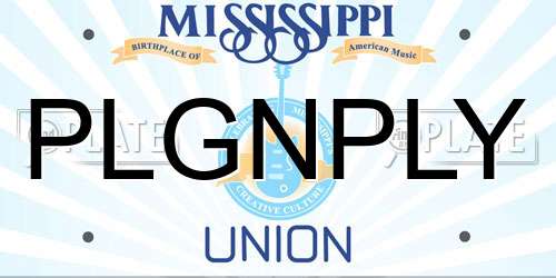 PLGNPLY Mississippi License Plate