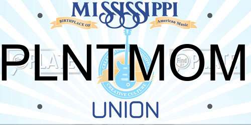 PLNTMOM Mississippi License Plate