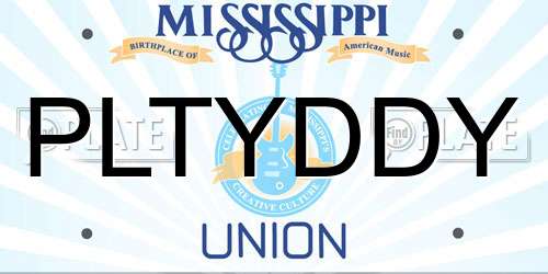 PLTYDDY Mississippi License Plate