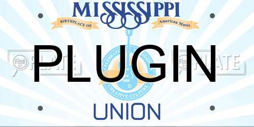 PLUGIN Mississippi License Plate