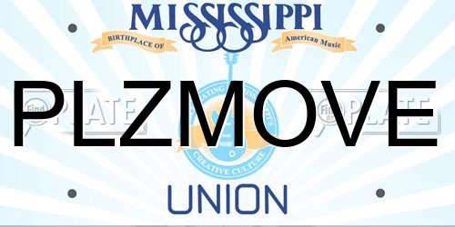 PLZMOVE Mississippi License Plate