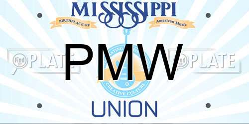PMW Mississippi License Plate