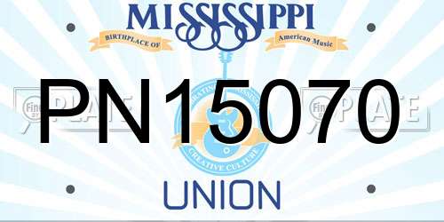 PN15070 Mississippi License Plate
