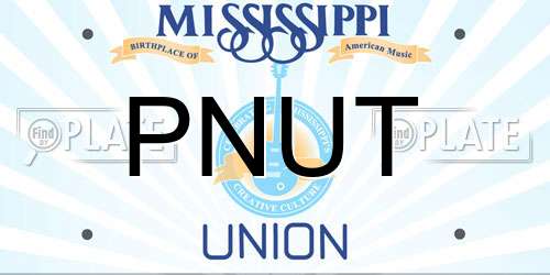 PNUT Mississippi License Plate