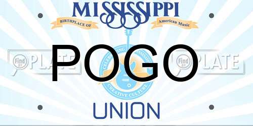 POGO Mississippi License Plate