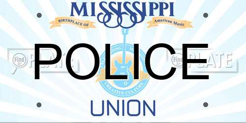 POLICE Mississippi License Plate