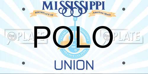 POLO Mississippi License Plate
