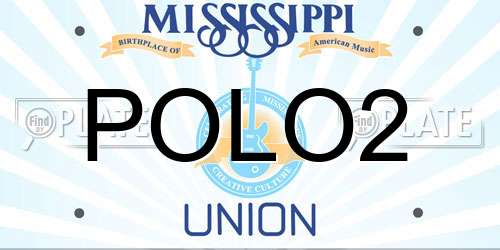 POLO2 Mississippi License Plate