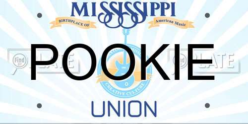 POOKIE Mississippi License Plate